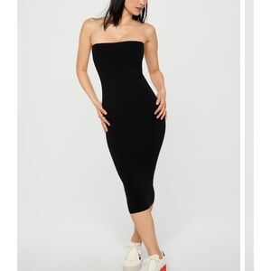 NWT Yitti Fabletics convertible Shapeware Strapless Dress black tube new